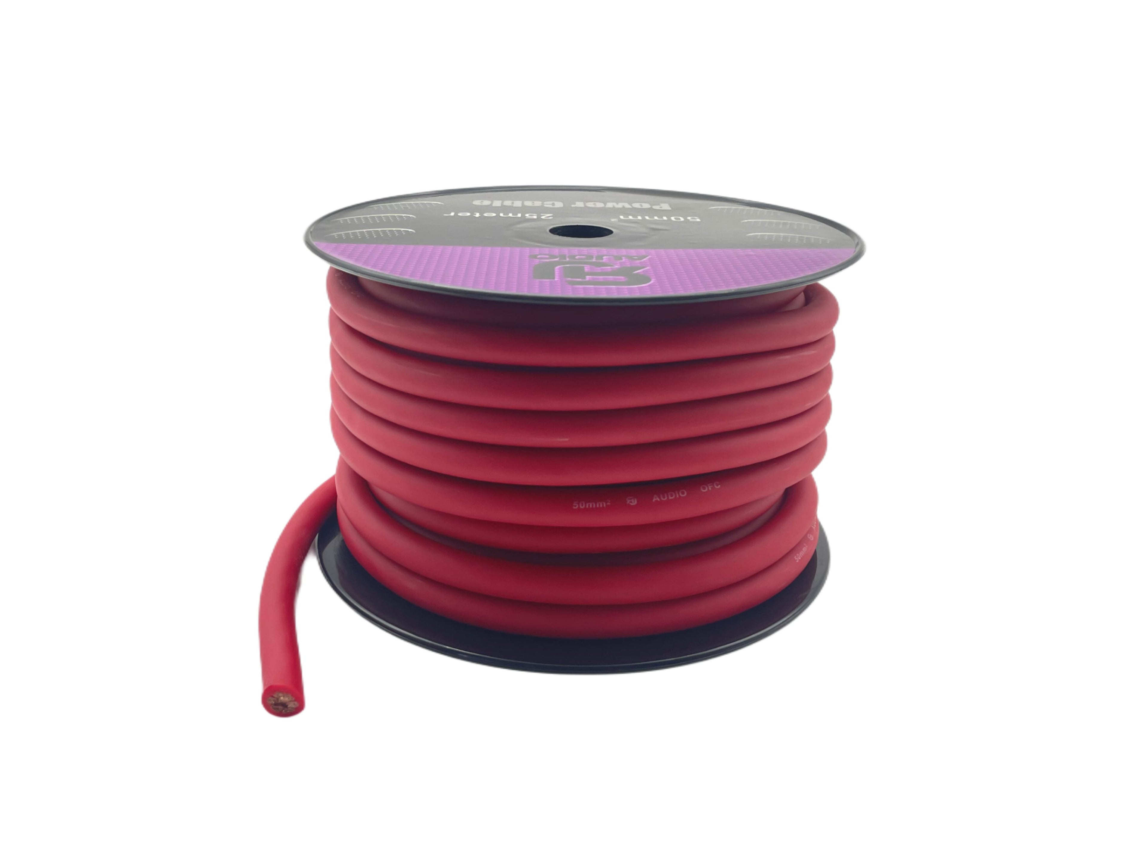 RJAUDIO 50mm² OFC röd